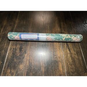 C&A Wallcoverings VTG Floral Wallpaper Teal Pink Green SH2093 Run 4 33ft Bolt